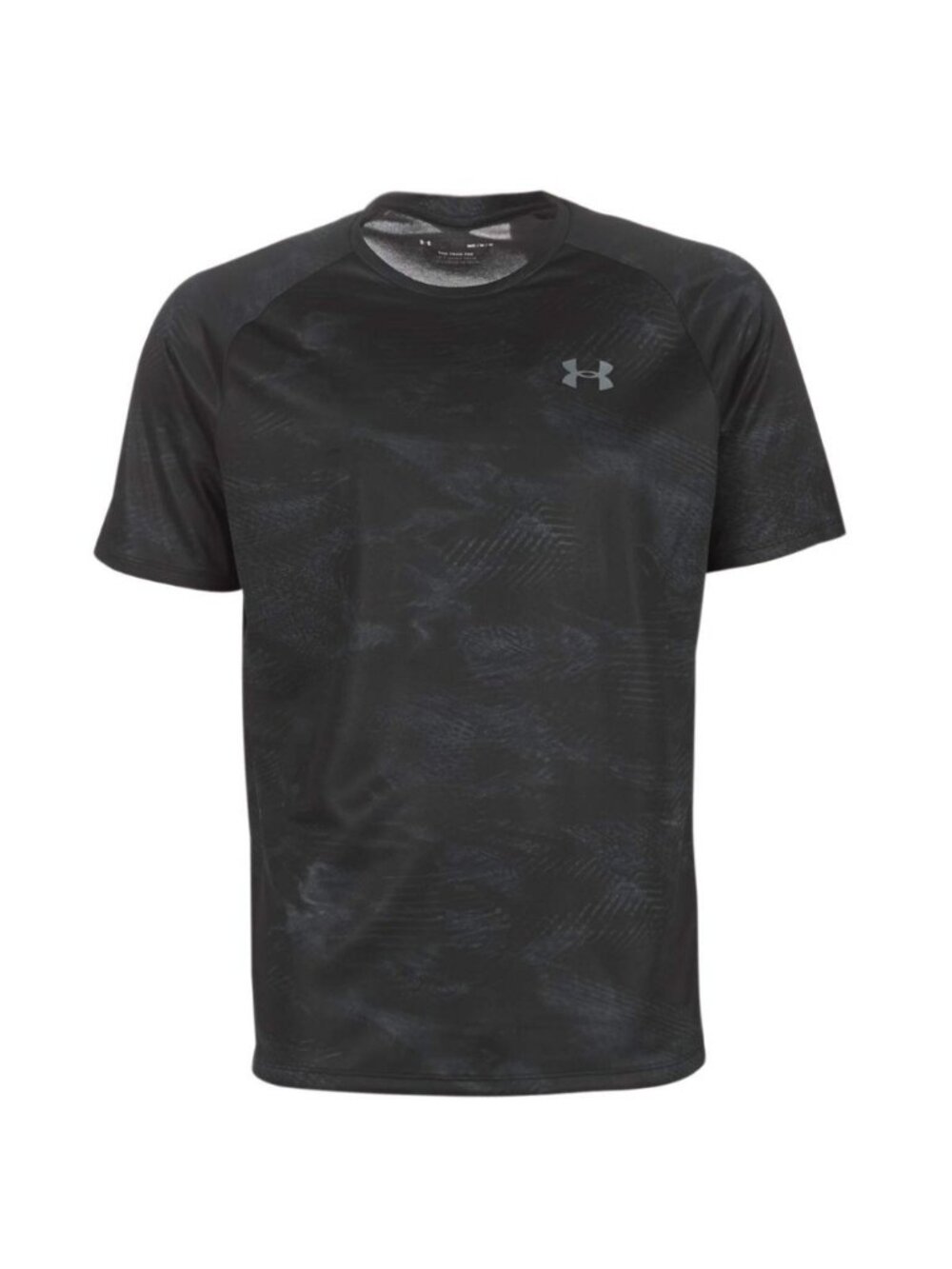 Under Armour Tech Black And Grey Camo Short Sleeve Shirt